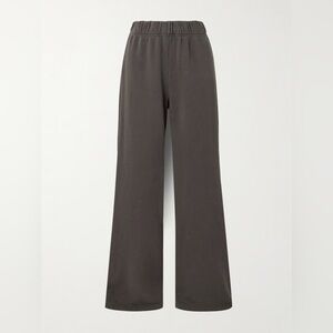 LES TIEN Cotton-jersey flared track pants Sz L